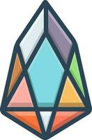 color icon for eos vector