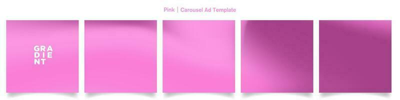 Bold Pink Holographic Gradient Abstract Background for social media posts. Vector Illustration. EPS 10