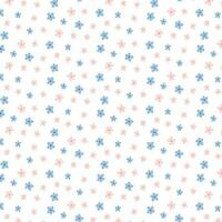 Vector seamless floral pattern. Cute print with small flowers. Flat style. Spring pattern with blooming flowers.