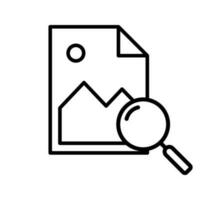 Search icon vector. increase illustration sign. magnifier symbol or logo. vector