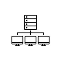 Data exchange icon vector. transfer information illustration sign. file conversion symbol or logo. vector