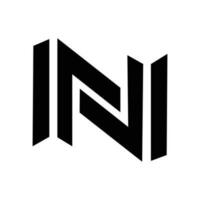 letra n logo vector