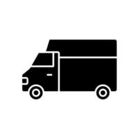 Truck vector icon. Lorry illustration sign. Auto truck symbol or logo.
