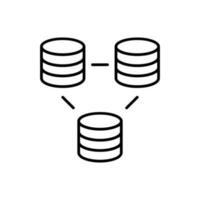Data exchange icon vector. transfer information illustration sign. file conversion symbol or logo. vector