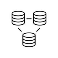 Data exchange icon vector. transfer information illustration sign. file conversion symbol or logo. vector