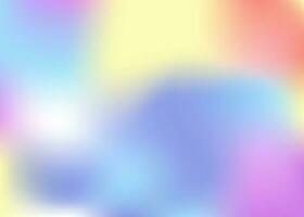 Holographic gradient pastel modern rainbow background. Rainbow abstract blur. Multicolored Vector stock illustration. Colors for design concepts, wallpapers, web, presentations and prints.