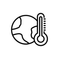 Thermometer icon vector. temperature illustration sign. heat symbol or logo. vector