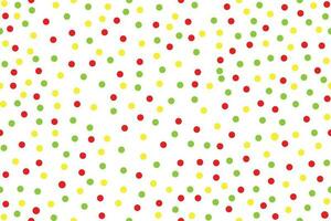 Colorful seamless celebration vector pattern. White Background and confetti. Festive backdrop, ideal for carnival, new year or birthday