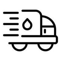 Oil truck delivery icon outline vector. Energy fuel vector