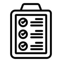 Notepad app icon outline vector. Creative target vector