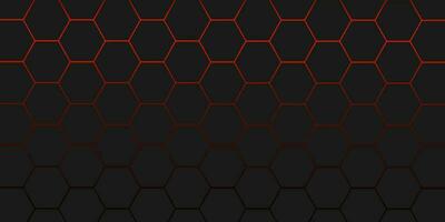 Abstract dark red background technology futuristic digital concept with honeycomb shape, for banner, backdrop, cover. vector