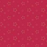 Stars gold pattern Viva Magenta trend color. vector