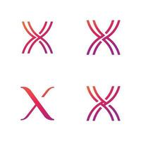 X Logo Design and template. vector