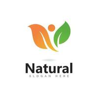 Tree leaf vector logo design