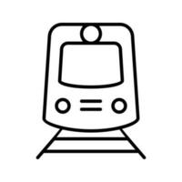 Train icon vector. Public transport illustration sign. Metro symbol or logo. vector