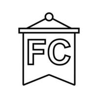 fútbol americano icono vector. fútbol ilustración signo. deporte símbolo o logo. vector