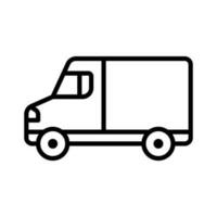 Truck vector icon. Lorry illustration sign. Autotruck symbol or logo.