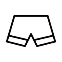 pantalones cortos icono vector. nadando bañador ilustración signo. bragas símbolo ro logo. vector