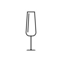 Wineglass icon vector. alcohol drink illustration sign. goblet symbol. Bar logo. vector