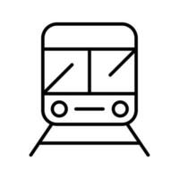 Train icon vector. Public transport illustration sign. Metro symbol or logo. vector