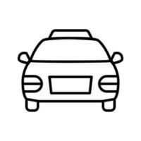 Taxi icon vector. Public transport illustration sign. Travel symbol or logo. vector