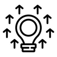 Boost project icon outline vector. Creative target vector