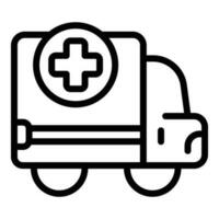 Medicine order icon outline vector. Modern person vector