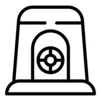 Shelter icon outline vector. Defense protection vector