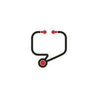 stethoscope medical consultation talk symbol vector