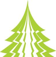 Creative Christmas tree design icon. vector