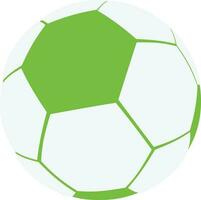 Green and white soccer ball icon. vector