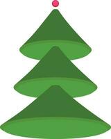 Illustration of a shiny christmas tree. vector