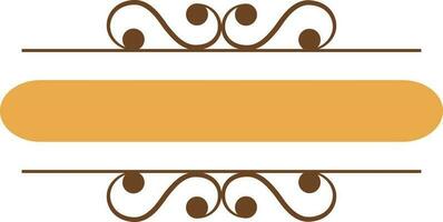 Frame design decorated with floral elements. vector