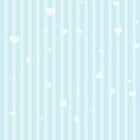 White hearts decorated line background in sky blue color. vector