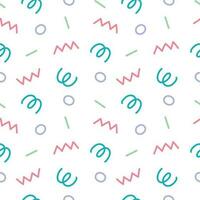 Doodle abstract handdrawn seamless pattern background. Design for template, cover, poster, wallpaper. vector