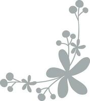 Flat illustration of beautiful flowers. vector