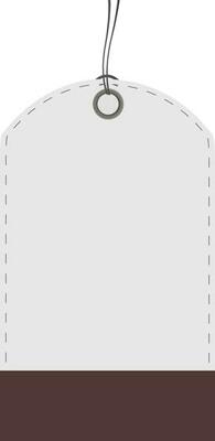 Price tag icon in white and brown color.