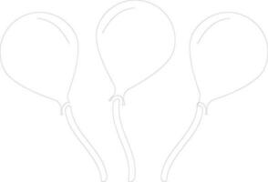 Icon of Balloon for celebration concept. vector