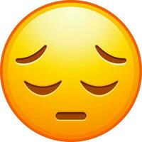 Big set of yellow emoji. Funny emoticons faces with facial expressions. vector