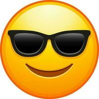 Big set of yellow emoji. Funny emoticons faces with facial expressions. vector