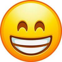 Big set of yellow emoji. Funny emoticons faces with facial expressions. vector