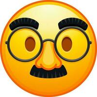 Big set of yellow emoji. Funny emoticons faces with facial expressions. vector