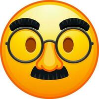 Big set of yellow emoji. Funny emoticons faces with facial expressions. vector