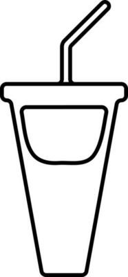 Beverage glass icon for food and drink concept.