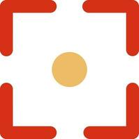 Camera focus icon for photography concept. vector