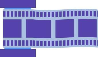 Reel with frame icon in cinema concept. vector