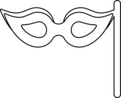 Icon of eye mask in flat style. vector