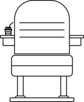 carrera estilo de asiento icono para cine concepto. vector