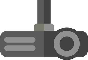 Flat style projector icon in gray color. vector