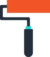 Paint roller icon in color design. vector